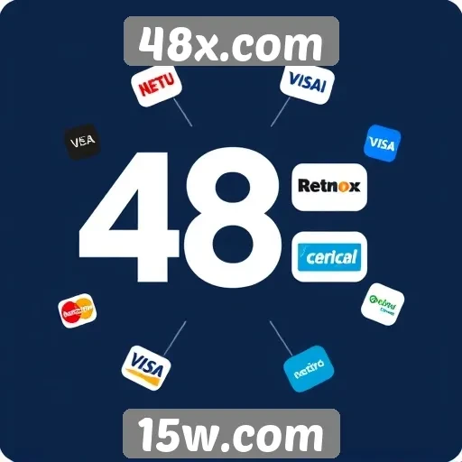Variedade de métodos de pagamento no 48x.com